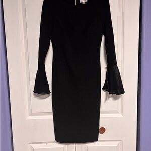 Calvin Klein Black Long Sleeve Dress